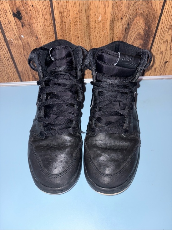 Nike Other - Nike Black High-Top Sneakers with Lace-Up Design